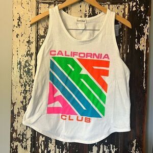 Vintage neon California Surf Club women’s Hunt Club tank. Size M. 🇺🇸